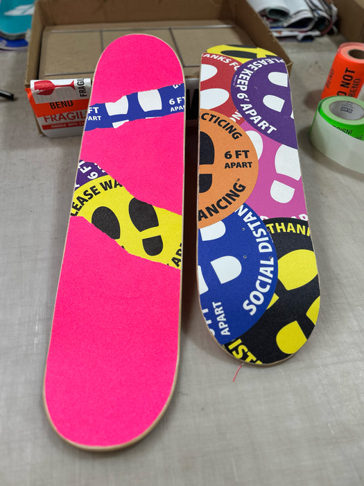 Social Distancing / Mask Skateboard