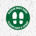 Please Wait Here Stand 6' Apart - Milweb1