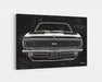1967 Chevrolet Chevy Camaro SS/RS Super Sport CarGrilleArt TM | Sign Car Auto Man Cave Art Grill Garage Men Gifts Wall Decor Canvas Print - Milweb1