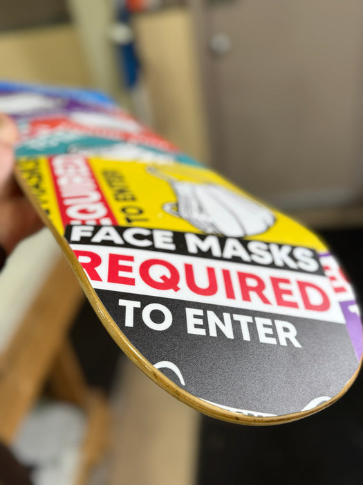 Social Distancing / Mask Skateboard