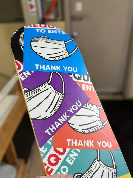 Milweb1 Social Distancing / Mask Skateboard