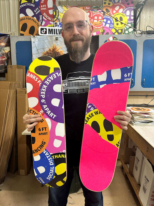 Milweb1 Social Distancing / Mask Skateboard