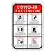 COVID-19 Prevention Sign 12"x18" - Milweb1