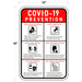 COVID-19 Prevention Sign 12"x18" - Milweb1