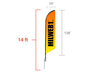 14' Feather Angled Flag - Milweb1