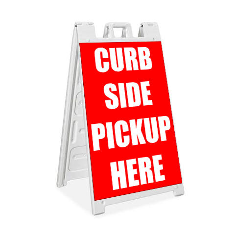 Curbside Pickup Here - Plasticade Signicade® - Milweb1