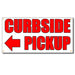 Curbside Pick Arrow Left - 13oz Vinyl Banner - Milweb1