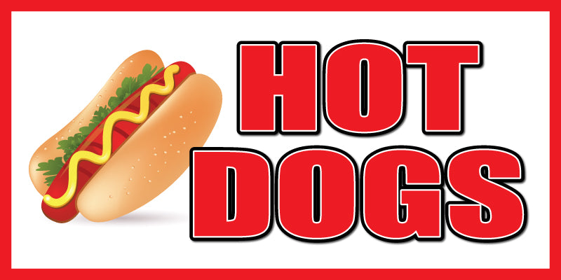 Hot Dogs - Vinyl Banner - Milweb1