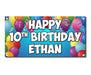 Happy Birthday Custom Name & Age - Vinyl Banner Sign - Milweb1