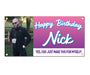 Happy Birthday Custom Image, Wording & Color - Vinyl Banner Sign - Milweb1