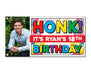 Honk Birthday, Custom Name, Age and Photo - Vinyl Banner Sign - Milweb1