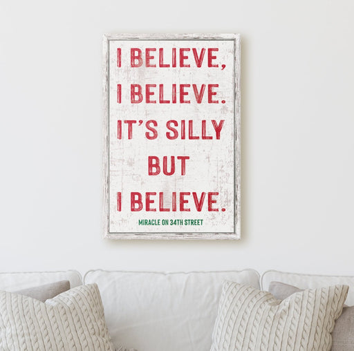 I Believe - Miracle on 34th Street - Canvas Print - Milweb1