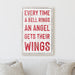 Every Time Bell Rings Angel Wings - Canvas Print - Milweb1