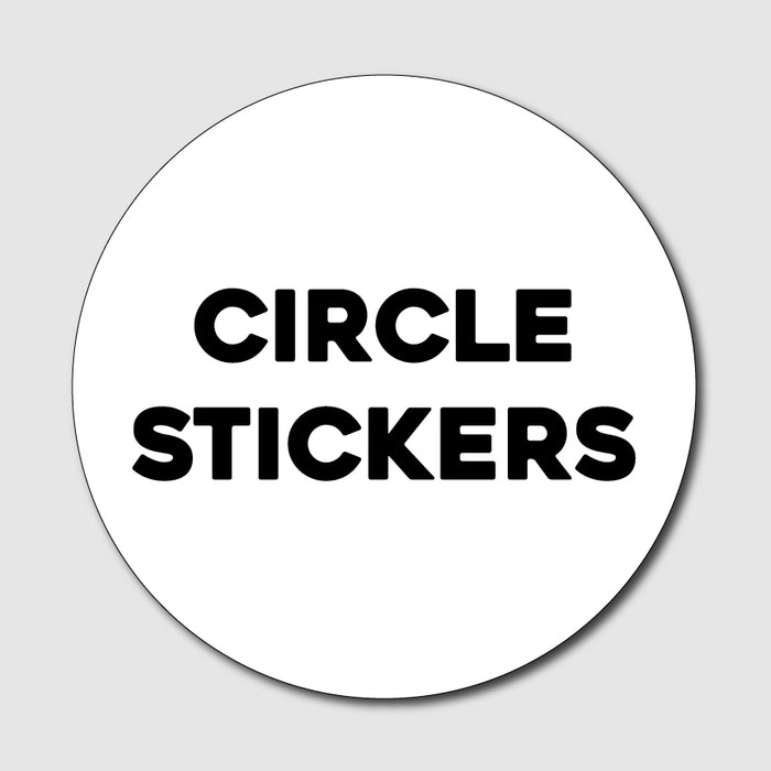 Custom Circle-Cut Sticker - Milweb1