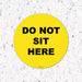 Do Not Sit Here Floor/Table Decals - Milweb1