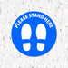 Please Stand Here with Feet - Floor Decal - Milweb1