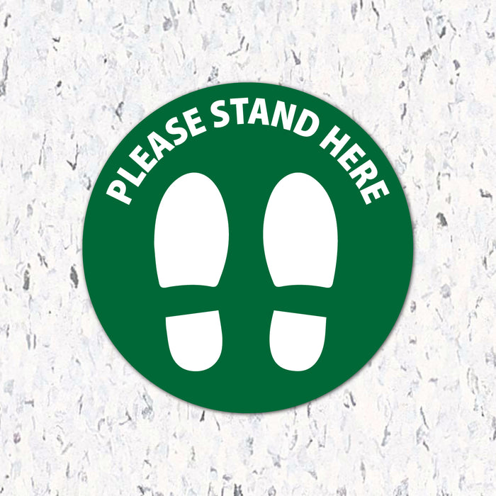 Please Stand Here with Feet - Floor Decal - Milweb1