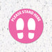 Please Stand Here with Feet - Floor Decal - Milweb1