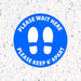 Please Wait Here Stand 6' Apart - Milweb1