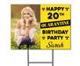 Happy Quarantine Birthday Custom Age/Name/Photo - Double Sided Yard Sign with Stakes Sign - Milweb1