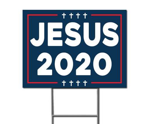 Jesus 2020 Double-Sided Yard Sign with Stake - Milweb1