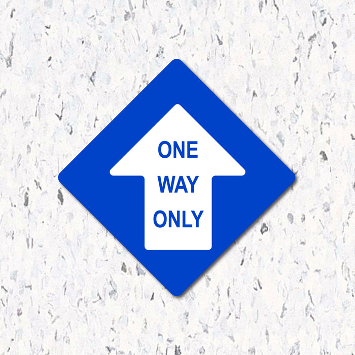 One Way Only Arrow - Diamond Shaped - Milweb1