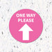 One Way Please Arrow - Floor Decal - Milweb1