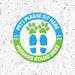 Pets Please Sit Here / Humans Stand Here - Floor Decals - Milweb1