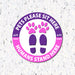 Pets Please Sit Here / Humans Stand Here - Floor Decals - Milweb1