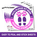 Pets Please Sit Here / Humans Stand Here - Floor Decals - Milweb1