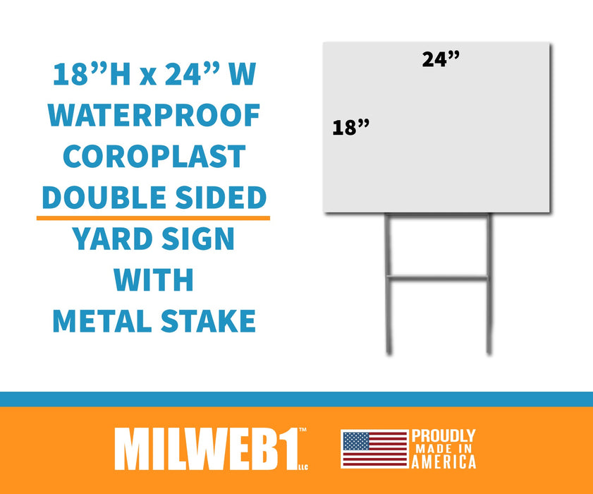 We Stand With Ukraine Yard Sign - Milweb1