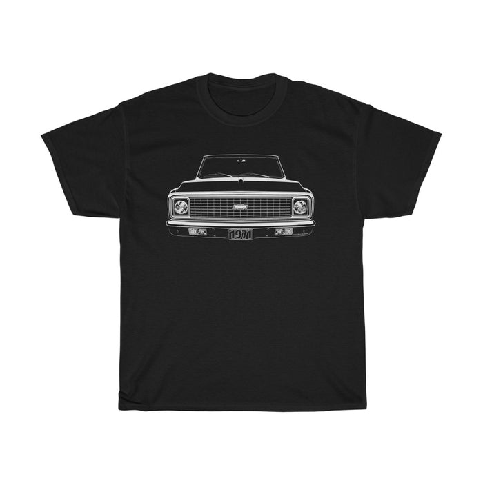 Car Grille Art™ 1971 Chevy Truck C10, Pickup, Chevy Truck. K10, C/K T-Shirt, Suburban. - Milweb1