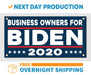 Business Owners for Joe Biden 2020 - Vinyl Banner - Sign - Free Overnight Shipping - Milweb1