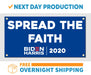 Spread the Faith President Joe Biden / Harris 2020 - Vinyl Banner - Sign - Free Overnight Shipping - Milweb1