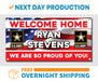 Welcome Home U.S. Army / United States Military Customizable - Vinyl Banner - Sign - Free Overnight Shipping - Milweb1