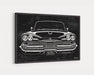 1959 Dodge Coronet CarGrilleArt™ | Sign Car Auto Man Cave Art Grill Garage Men Gifts Wall Decor Canvas Print
