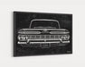 1959 Chevrolet Chevy Impala 348 CarGrilleArt™ | Sign Car Auto Man Cave Art Grill Garage Men Gifts Wall Decor Canvas Print - Milweb1