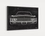 1967 Chevrolet Chevy Impala Biscayne CarGrilleArt™ | Sign Car Auto Man Cave Art Grill Garage Men Gifts Wall Decor Canvas Print