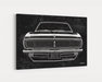 1967 Chevrolet Chevy Camaro RS CarGrilleArt TM | Sign Car Auto Man Cave Art Grill Garage Men Gifts Wall Decor Canvas Print