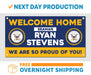 Welcome Home U.S. Navy - Seaman / United States Military Customizable - Vinyl Banner - Sign - Free Overnight Shipping - Milweb1