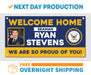 Welcome Home U.S. Navy - Seaman / United States Military Customizable with Photo - Vinyl Banner - Sign - Free Overnight Shipping - Milweb1