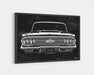 1960 Chevrolet Chevy Impala 283 CarGrilleArt™ | Sign Car Auto Man Cave Art Grill Garage Men Gifts Wall Decor Canvas Print