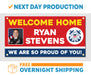 Welcome Home U.S. Coast Guard / United States Customizable with Photo - Vinyl Banner - Sign - Free Overnight Shipping - Milweb1