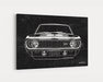 1969 Chevrolet Chevy Camaro Z28 CarGrilleArt TM | Sign Car Auto Man Cave Art Grill Garage Men Gifts Wall Decor Canvas Print