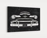 1950 Chevy De Luxe Fleetline Styleline CarGrilleArt TM | Man Cave Art Grill Garage Wall Decor Canvas Print - Milweb1