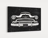 1951 Chevy De Luxe Fleetline Styleline Bel Air CarGrilleArt TM |  Man Cave Art Grill Garage Wall Decor Canvas Print