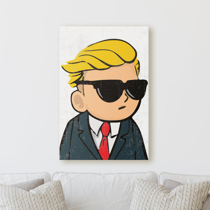 Wallstreet Bets Dude Guy WSB Reddit | Sign Work Funny Office Inspiration Wall Decor Canvas Print