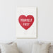 Love Yourself First - Heart | Sign Work Office Home Sheshed Inspiration Wall Decor Canvas Print