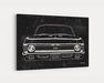 1969 Chevy Nova SS 396 CarGrilleArt TM | Sign Car Auto Man Cave Art Grill Garage Men Gifts Wall Decor Canvas Print - Milweb1