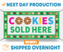 Cookies Sold Here Girl Scout / Cookie Scouts - Vinyl Banner - Sign - Free Overnight Shipping - Milweb1